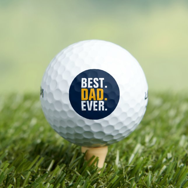 Personalisierter bester Vater je Golfball (Insitu T-Shirt)