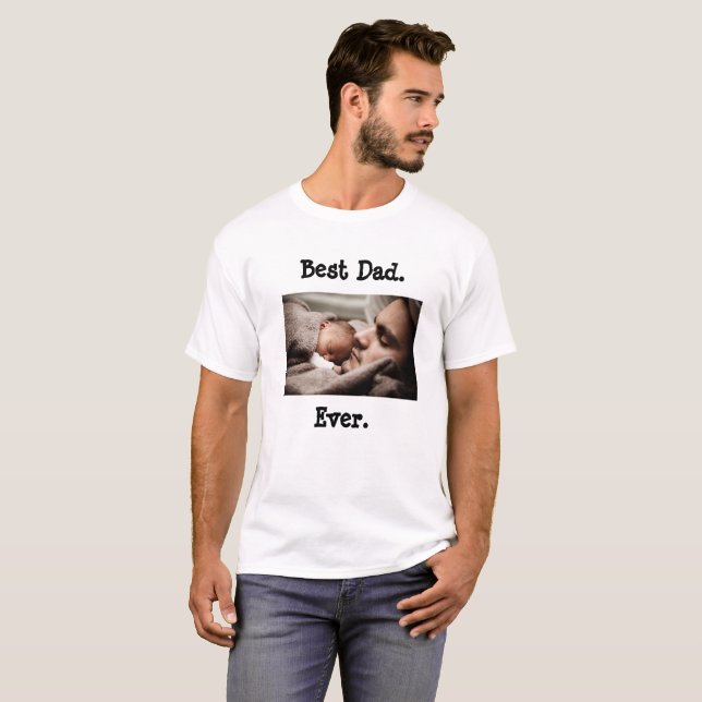 Personalisierter bester Vater je Shirt (Vorne ganz)