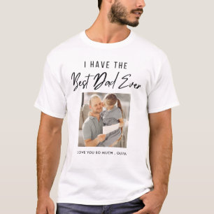 Personalisierter bester Vater je Typografisches Fo T-Shirt