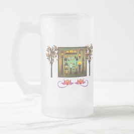 Personalisierter bester Vater jemals mit Lotus Art Mattglas Bierglas