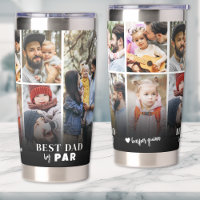 Personalisierter bester Vater per Par Foto Collage