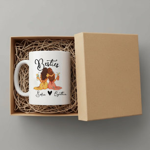 Personalisierter Besties-Becher Kaffeetasse