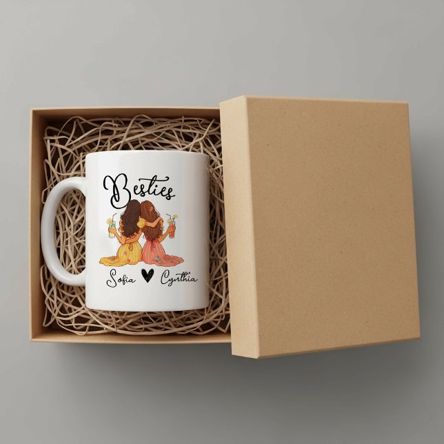 Personalisierter Besties-Becher Kaffeetasse (Von Creator hochgeladen)