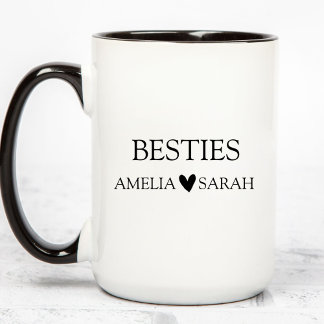 Personalisierter Besties-Kaffeebecher, Geschenk fü Tasse