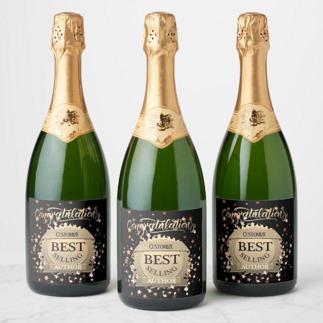 Personalisierter Bestsellerautor Gold (Flaschen)