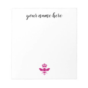 Personalisierter Bienen-Notizblock Notizblock