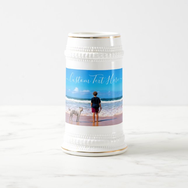 Personalisierter Bierstein und benutzerdefinierter Bierglas (Mittel)