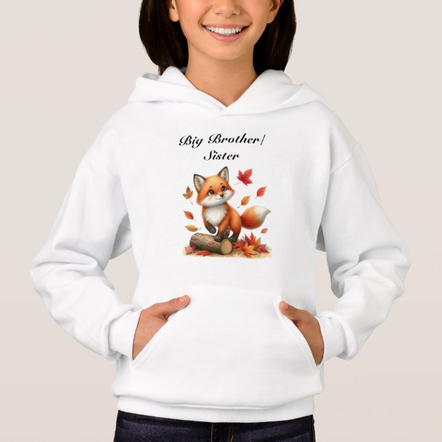 Personalisierter Big Brother/Sister Hoodie  (Vorderseite)