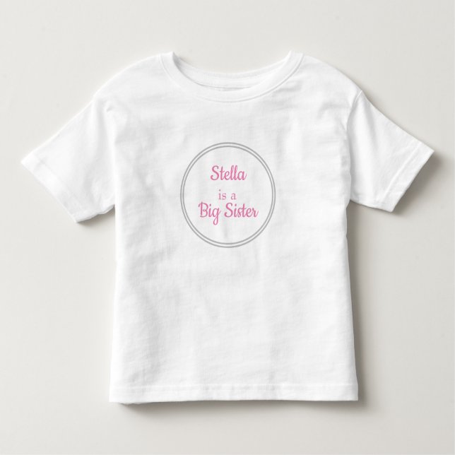 PERSONALISIERTER BIG-SISTER-T - SHIRT (Vorderseite)