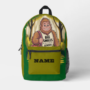 Personalisierter Bigfoot Big Smiles Schulranzen Bedruckter Rucksack