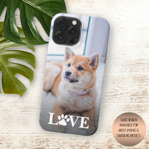 Personalisierter Bild-Liebesherz-Pfotenabdruck iPhone 16 Pro Max Hülle