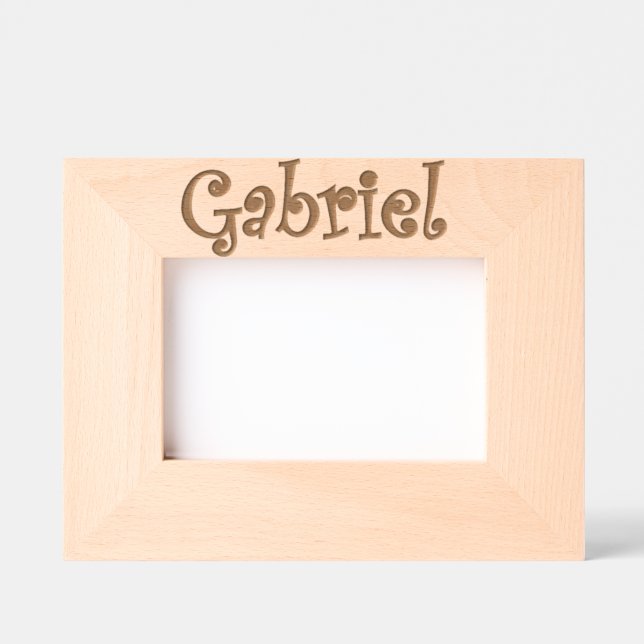 Personalisierter Bilderrahmen Gabriel / Custom fra Geätzte Rahmen (Vorderseite)
