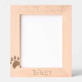 Personalisierter Bilderrahmen Hund 1. Weihnachten, Geätzte Rahmen