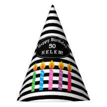 Personalisierter Birthday Candles Papier-Hut