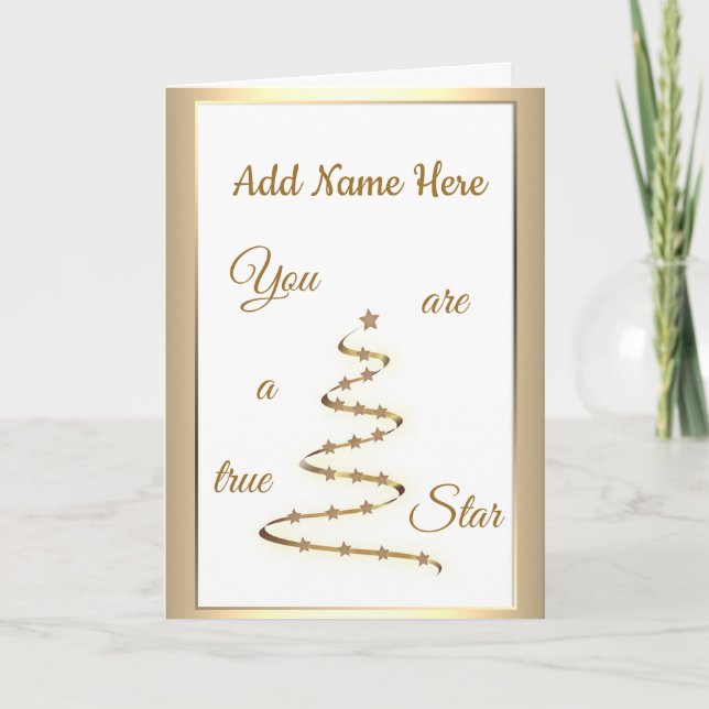 Personalisierter Birthday Luxus und modernes Desig Karte (Vorderseite)