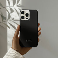 "Personalisierter Black Phone Case mit Individuell