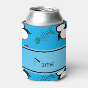 Personalisierter blauer dosenkühler