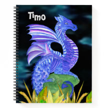 Personalisierter blauer Drache