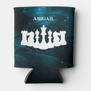 Personalisierter Blauer Nebel Schess Piece Queen Dosenkühler