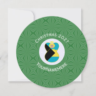 Personalisierter Blonder Engel Weihnachten Bahamas Einladung