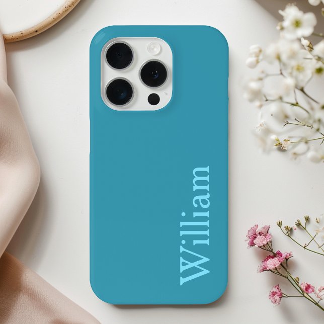 Personalisierter Blue Name Phone Case (Von Creator hochgeladen)