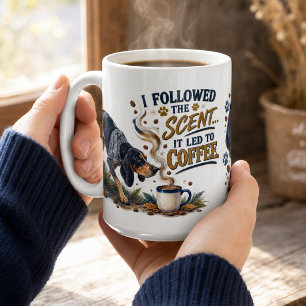 Personalisierter Bluetick Coonhound Kaffee-Tracker Kaffeetasse