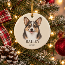 Personalisierter Bluie Corgi Name & Jahr