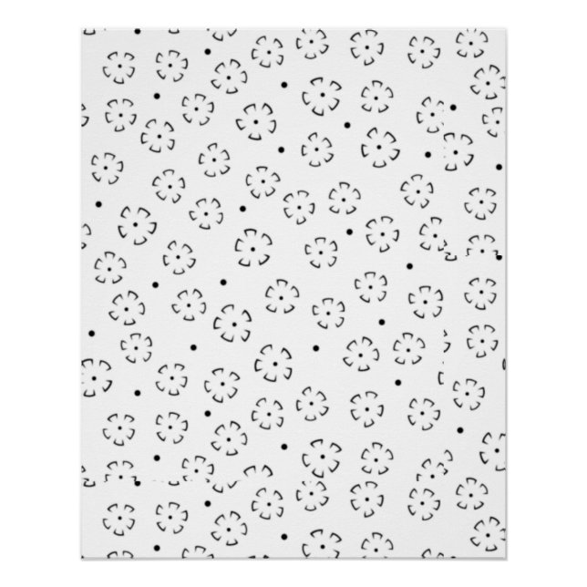 Personalisierter Blumen-Geburtstagsgeschenk-Ordner Poster (Vorderseite)
