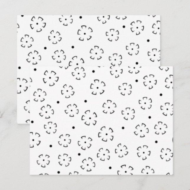 Personalisierter Blumen-Geburtstagsgeschenk-Ordner Postkarte (Vorne/Hinten)