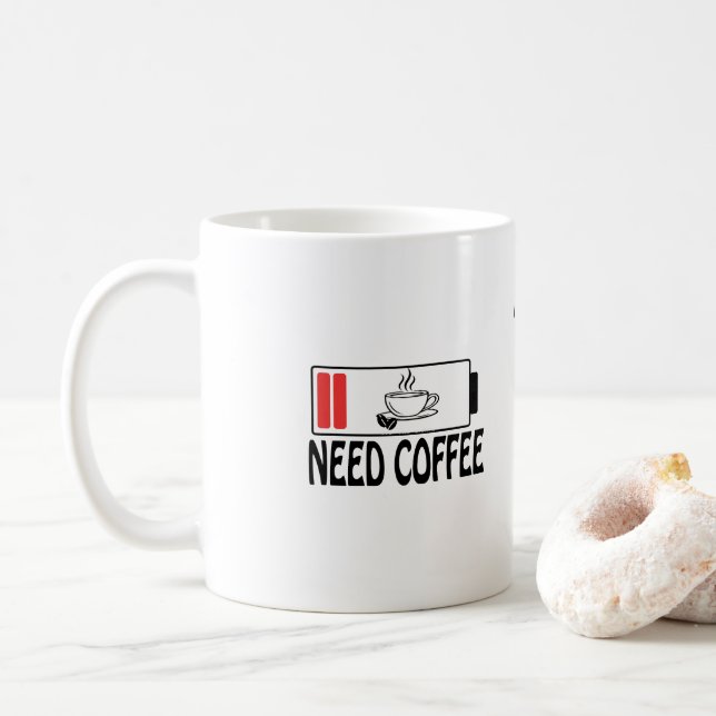 Personalisierter Blumen Keramik-Kaffeebecher  Kaffeetasse (Mit Donut)
