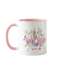 Personalisierter Blumen-Mutter-Tasse – Muttertagsg