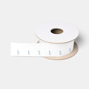 Personalisierter Blumenbrief A monogramm Satinband