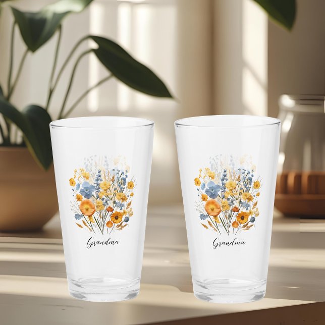 Personalisierter Blumenglaß-Cup für Oma Glas (Von Creator hochgeladen)
