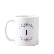 Personalisierter Blumeninitial-Tasse | Geschenk fü