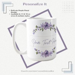 Personalisierter Blumenkeramikbecher Kaffeetasse