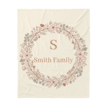 Personalisierter Blumenkranz Familienname
