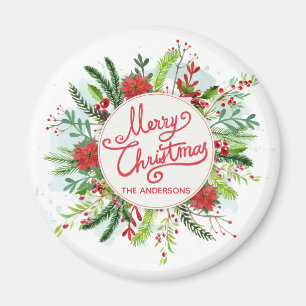 Personalisierter Blumenmagnet des Magnet