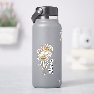 Personalisierter Blumenname, individuelle Botanik  Aufkleber
