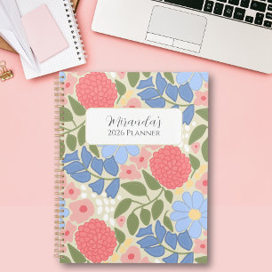 Personalisierter Blumenplaner mit Hartcover Planer