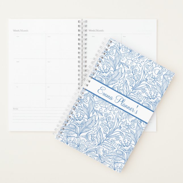Personalisierter Blumenplaner mit Namen Planer (Anzeige)