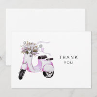 Personalisierter Blumenrosa-Scooter