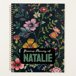 Personalisierter Blumenspeicher Planer