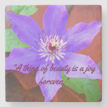 Personalisierter BlumensteinUntersetzer