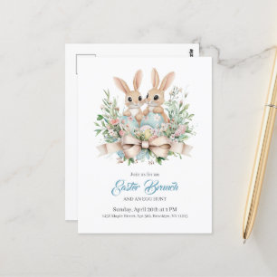 Personalisierter Blumenstrauß Ostern Brunch im Rah Postkarte