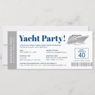 Personalisierter Boarding-Yacht-Party