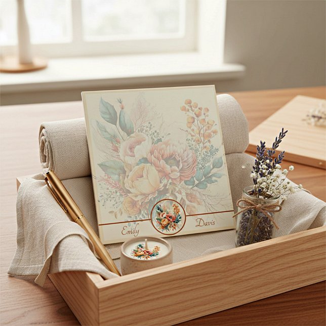 Personalisierter bohischer Fallbukett Notizblock (Von Creator hochgeladen)