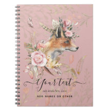 PERSONALISIERTER Boho Fox Feathers Gedenkgeschenk