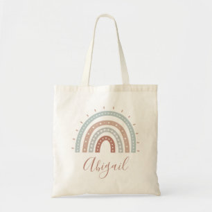 Personalisierter Boho-Gedämpfter-Pastell-Erdfarben Tragetasche