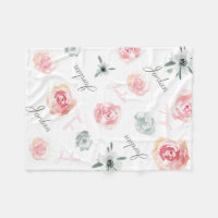 Personalisierter boho schicke Wasserfarbengeblümte