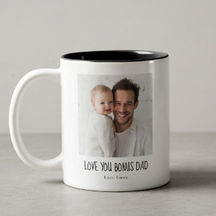 Personalisierter Bonus-Daddy-Foto-Becher – Benutze Zweifarbige Tasse